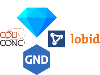 Die Logos von ColiConc, OpenRefine, lobid und GND